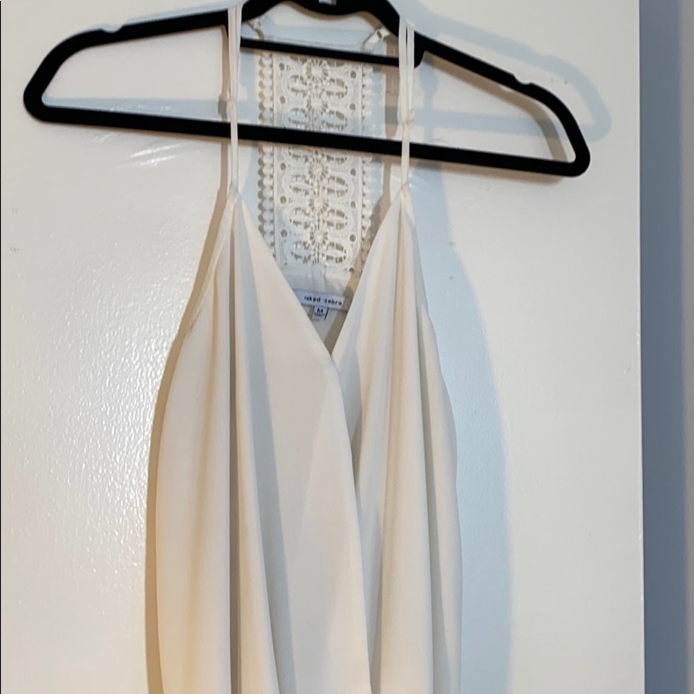 White halter blouse